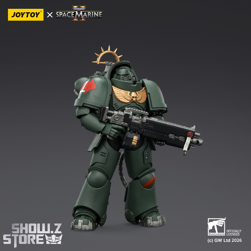 JoyToy JT03684 1/18 Warhammer 40K Game Edition Dark Angels Heavy Intercessor with Heavy Bolt Rifle and Bolt Pistol - View 3 JoyToy JT03684 1/18 Warhammer 40K Game Edition Dark Angels Heavy Intercessor with Heavy Bolt Rifle and Bolt Pistol - View 3