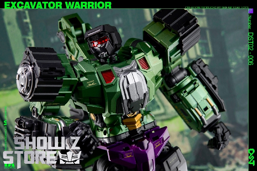 Devastator Scavenger green robot articulated figure Devastator Scavenger green robot articulated figure