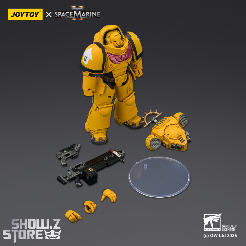 JoyToy JT03653 1/18 Warhammer 40K Game Edition Imperial Fists Heavy Intercessor with Heavy Bolt Rifle and Bolt Pistol - View 5 JoyToy JT03653 1/18 Warhammer 40K Game Edition Imperial Fists Heavy Intercessor with Heavy Bolt Rifle and Bolt Pistol - View 5