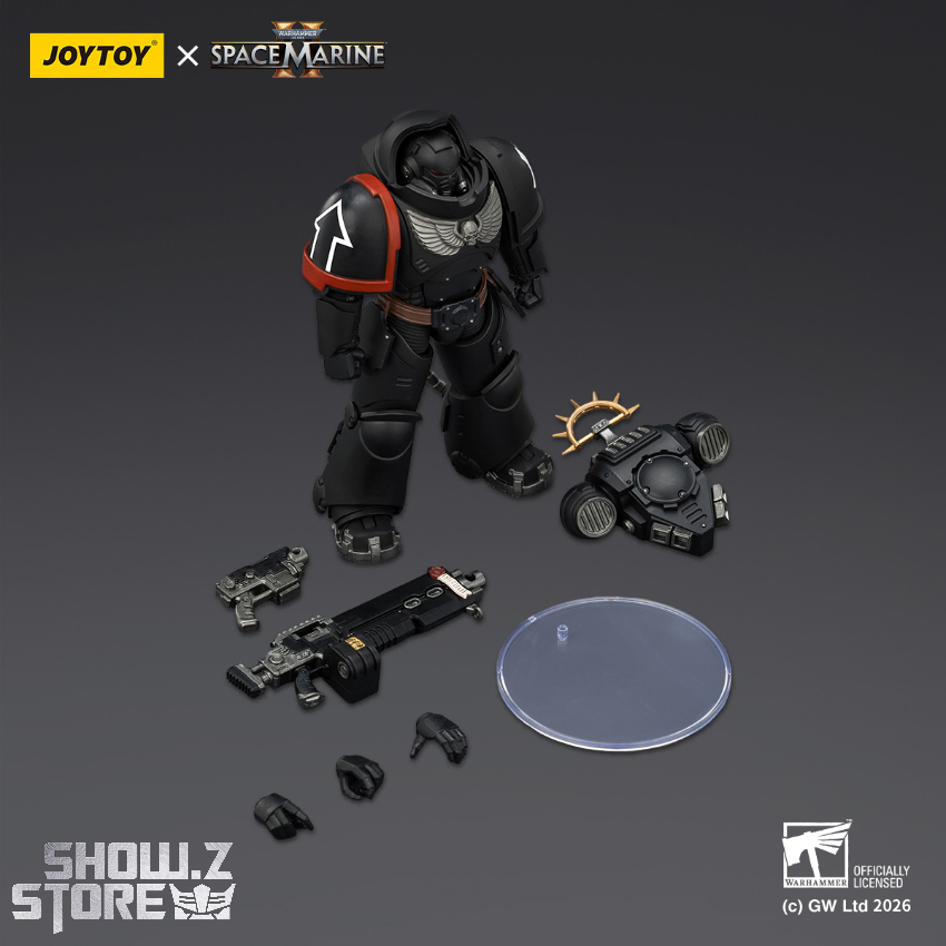 JoyToy JT03707 1/18 Warhammer 40K Game Edition Raven Guard Heavy Intercessor with Heavy Bolt Rifle and Bolt Pistol - View 5 JoyToy JT03707 1/18 Warhammer 40K Game Edition Raven Guard Heavy Intercessor with Heavy Bolt Rifle and Bolt Pistol - View 5
