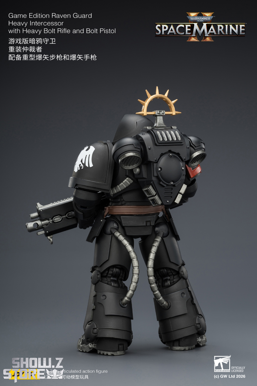 JoyToy JT03707 1/18 Warhammer 40K Game Edition Raven Guard Heavy Intercessor with Heavy Bolt Rifle and Bolt Pistol - View 4 JoyToy JT03707 1/18 Warhammer 40K Game Edition Raven Guard Heavy Intercessor with Heavy Bolt Rifle and Bolt Pistol - View 4