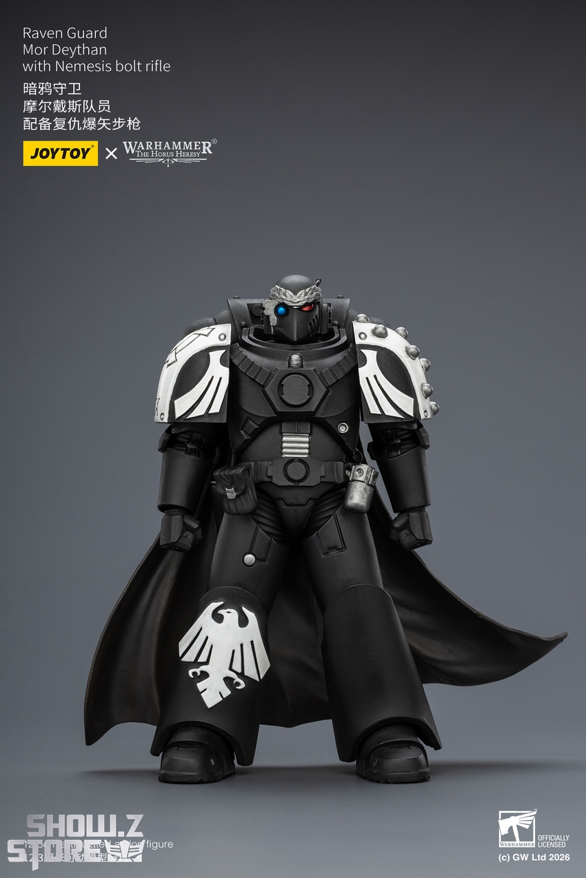 JoyToy JT03974 1/18 Warhammer The Horus Heresy Raven Guard Mor Deythan with Nemesis bolt rifle - View 1 JoyToy JT03974 1/18 Warhammer The Horus Heresy Raven Guard Mor Deythan with Nemesis bolt rifle - View 1