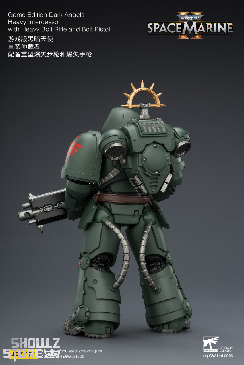 JoyToy JT03684 1/18 Warhammer 40K Game Edition Dark Angels Heavy Intercessor with Heavy Bolt Rifle and Bolt Pistol - View 4 JoyToy JT03684 1/18 Warhammer 40K Game Edition Dark Angels Heavy Intercessor with Heavy Bolt Rifle and Bolt Pistol - View 4