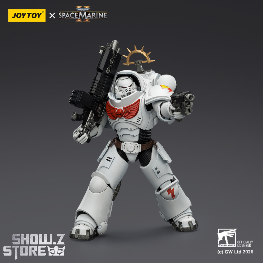 JoyToy JT03691 1/18 Warhammer 40K Game Edition White Scars Heavy Intercessor with Heavy Bolt Rifle and Bolt Pistol - View 4 JoyToy JT03691 1/18 Warhammer 40K Game Edition White Scars Heavy Intercessor with Heavy Bolt Rifle and Bolt Pistol - View 4