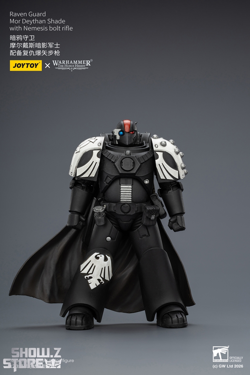 JoyToy JT03967 1/18 Warhammer The Horus Heresy Raven Guard Mor Deythan Shade with Nemesis bolt rifle - View 1 JoyToy JT03967 1/18 Warhammer The Horus Heresy Raven Guard Mor Deythan Shade with Nemesis bolt rifle - View 1
