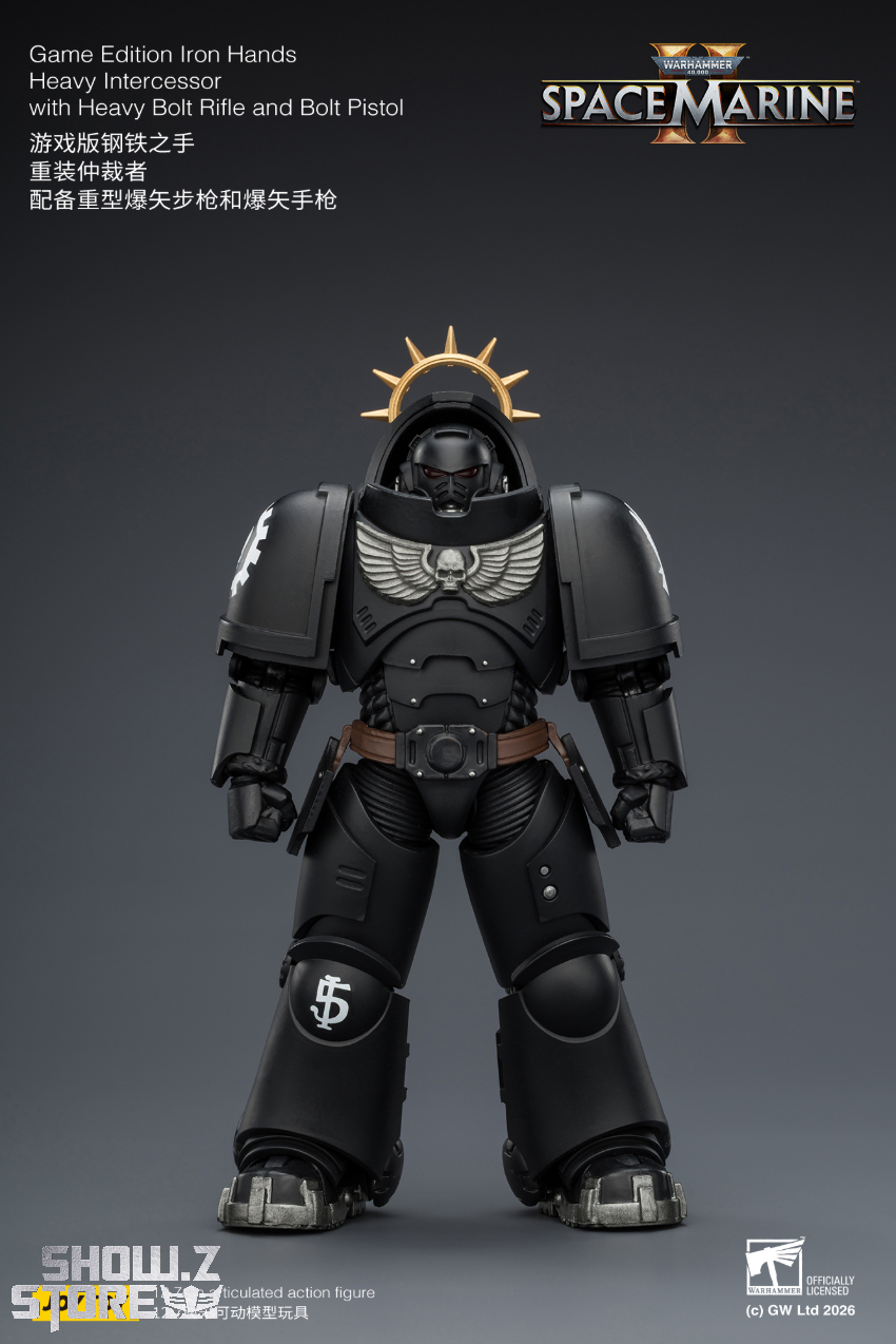 JoyToy JT03714 1/18 Warhammer 40K Game Edition Iron Hands Heavy Intercessor with Heavy Bolt Rifle and Bolt Pistol - View 1 JoyToy JT03714 1/18 Warhammer 40K Game Edition Iron Hands Heavy Intercessor with Heavy Bolt Rifle and Bolt Pistol - View 1