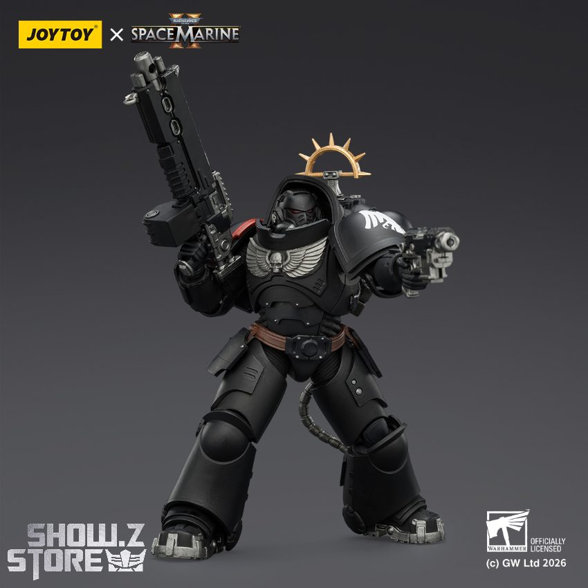 JoyToy JT03707 1/18 Warhammer 40K Game Edition Raven Guard Heavy Intercessor with Heavy Bolt Rifle and Bolt Pistol - View 4 JoyToy JT03707 1/18 Warhammer 40K Game Edition Raven Guard Heavy Intercessor with Heavy Bolt Rifle and Bolt Pistol - View 4