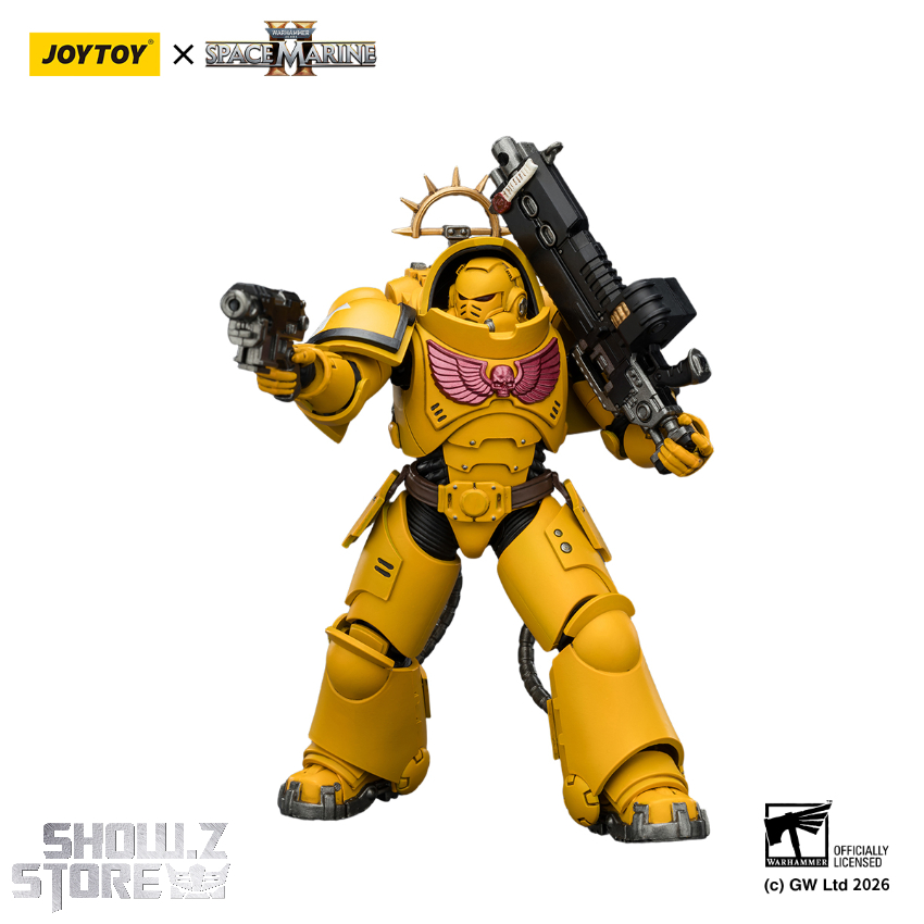 JoyToy JT03653 1/18 Warhammer 40K Game Edition Imperial Fists Heavy Intercessor with Heavy Bolt Rifle and Bolt Pistol - View 9 JoyToy JT03653 1/18 Warhammer 40K Game Edition Imperial Fists Heavy Intercessor with Heavy Bolt Rifle and Bolt Pistol - View 9