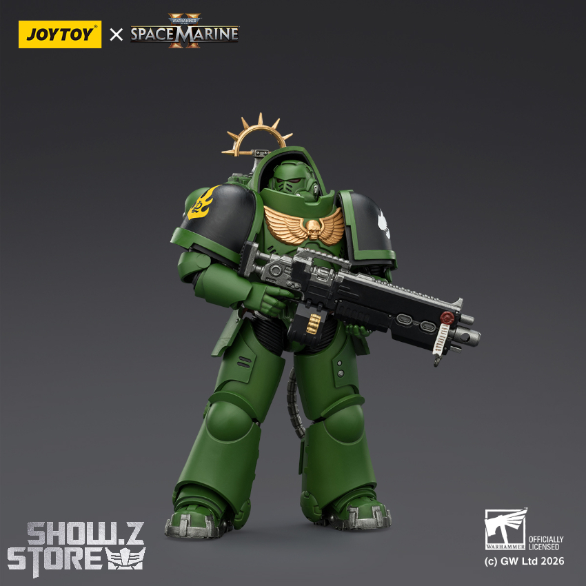 JoyToy JT03677 1/18 Warhammer 40K Game Edition Salamanders Heavy Intercessor with Heavy Bolt Rifle and Bolt Pistol - View 3 JoyToy JT03677 1/18 Warhammer 40K Game Edition Salamanders Heavy Intercessor with Heavy Bolt Rifle and Bolt Pistol - View 3