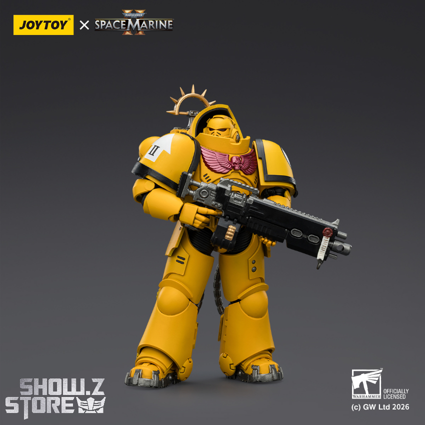 JoyToy JT03653 1/18 Warhammer 40K Game Edition Imperial Fists Heavy Intercessor with Heavy Bolt Rifle and Bolt Pistol - View 3 JoyToy JT03653 1/18 Warhammer 40K Game Edition Imperial Fists Heavy Intercessor with Heavy Bolt Rifle and Bolt Pistol - View 3