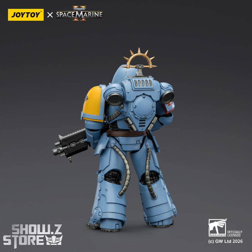 Heavy Intercessor with heavy bolt rifle showing chapter details Heavy Intercessor with heavy bolt rifle showing chapter details