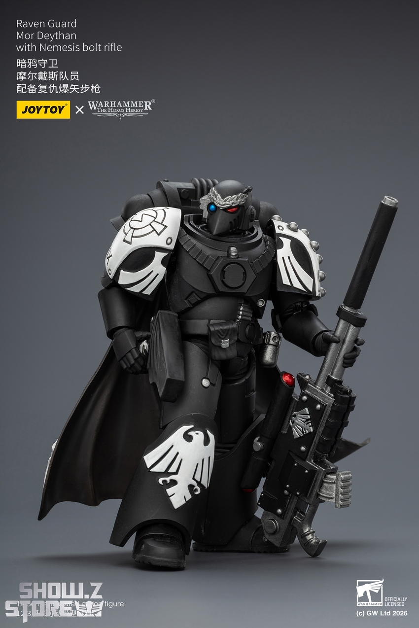 JoyToy JT03974 1/18 Warhammer The Horus Heresy Raven Guard Mor Deythan with Nemesis bolt rifle - View 8 JoyToy JT03974 1/18 Warhammer The Horus Heresy Raven Guard Mor Deythan with Nemesis bolt rifle - View 8