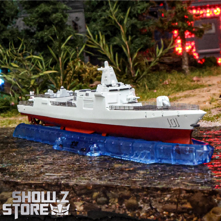 055-D ship in outdoor natural setting display 055-D ship in outdoor natural setting display