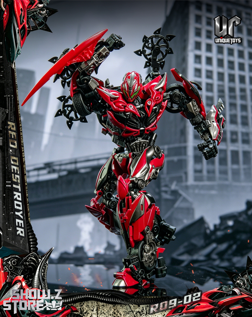 Unique Toys R09-02 Red Destroyer Stinger Repaint Version - View 1 Unique Toys R09-02 Red Destroyer Stinger Repaint Version - View 1