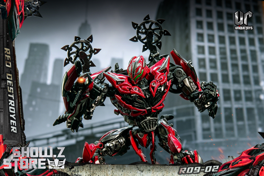 Unique Toys R09-02 Red Destroyer Stinger Repaint Version - View 4 Unique Toys R09-02 Red Destroyer Stinger Repaint Version - View 4