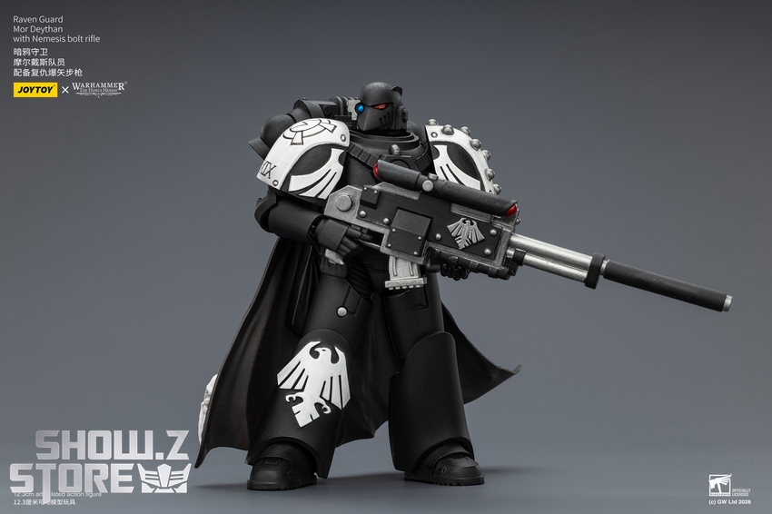 JoyToy JT03974 1/18 Warhammer The Horus Heresy Raven Guard Mor Deythan with Nemesis bolt rifle - View 3 JoyToy JT03974 1/18 Warhammer The Horus Heresy Raven Guard Mor Deythan with Nemesis bolt rifle - View 3