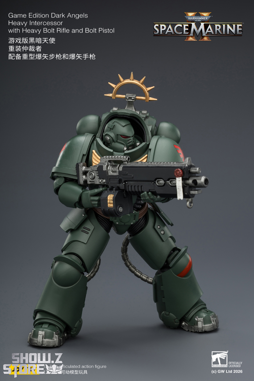 JoyToy JT03684 1/18 Warhammer 40K Game Edition Dark Angels Heavy Intercessor with Heavy Bolt Rifle and Bolt Pistol - View 6 JoyToy JT03684 1/18 Warhammer 40K Game Edition Dark Angels Heavy Intercessor with Heavy Bolt Rifle and Bolt Pistol - View 6