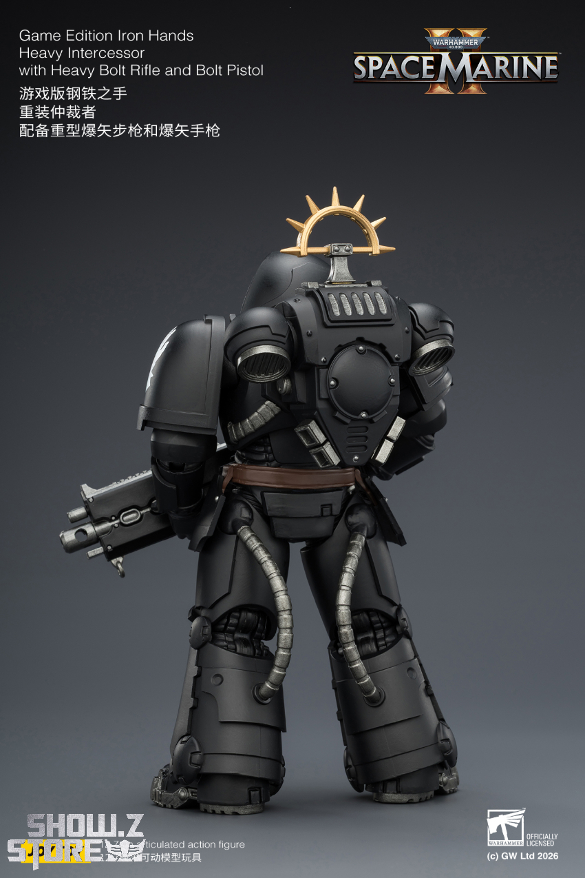 JoyToy JT03714 1/18 Warhammer 40K Game Edition Iron Hands Heavy Intercessor with Heavy Bolt Rifle and Bolt Pistol - View 4 JoyToy JT03714 1/18 Warhammer 40K Game Edition Iron Hands Heavy Intercessor with Heavy Bolt Rifle and Bolt Pistol - View 4