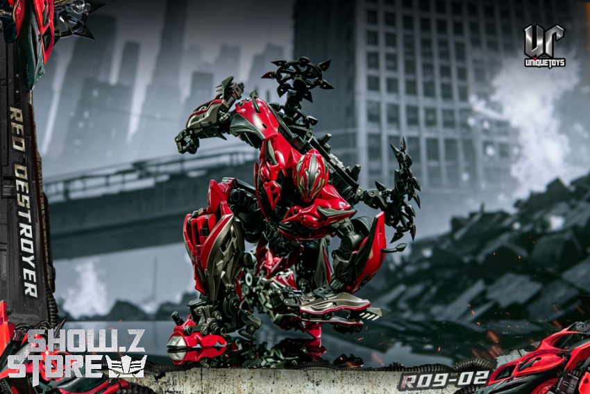 Unique Toys R09-02 Red Destroyer Stinger Repaint Version - View 8 Unique Toys R09-02 Red Destroyer Stinger Repaint Version - View 8