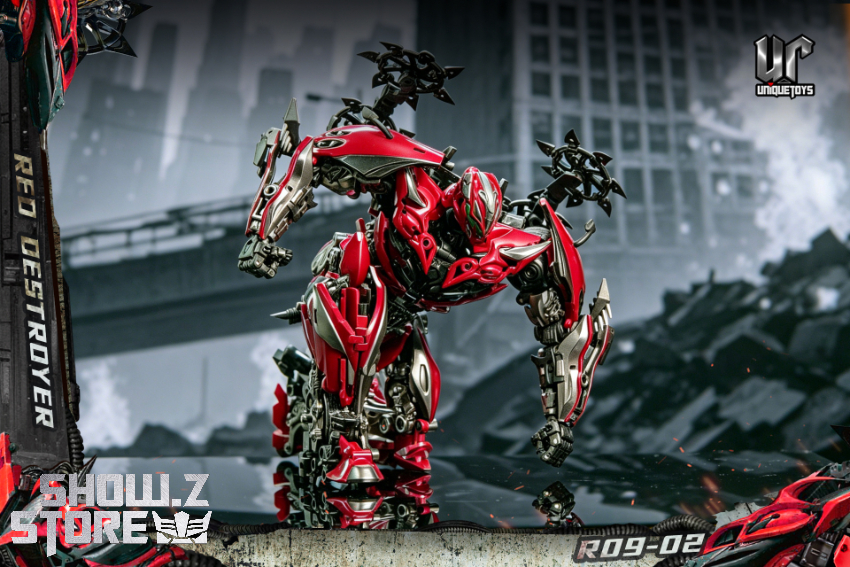 Unique Toys R09-02 Red Destroyer Stinger Repaint Version - View 6 Unique Toys R09-02 Red Destroyer Stinger Repaint Version - View 6