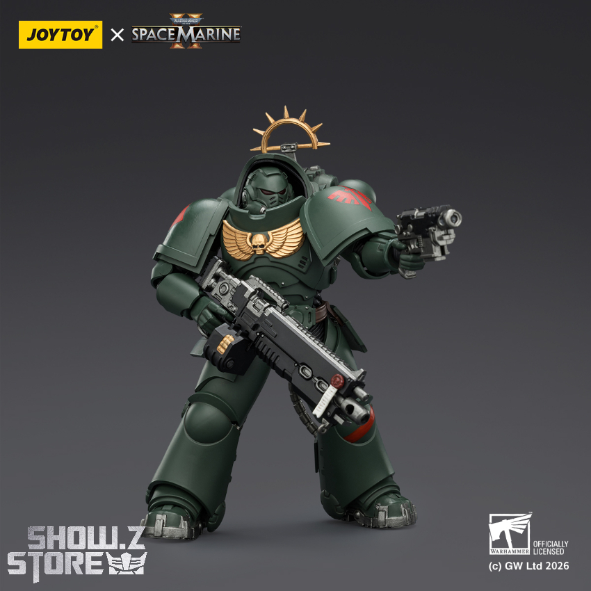 JoyToy JT03684 1/18 Warhammer 40K Game Edition Dark Angels Heavy Intercessor with Heavy Bolt Rifle and Bolt Pistol - View 4 JoyToy JT03684 1/18 Warhammer 40K Game Edition Dark Angels Heavy Intercessor with Heavy Bolt Rifle and Bolt Pistol - View 4