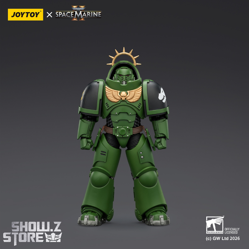 Salamanders Heavy Intercessor in green armor with gold wings Salamanders Heavy Intercessor in green armor with gold wings
