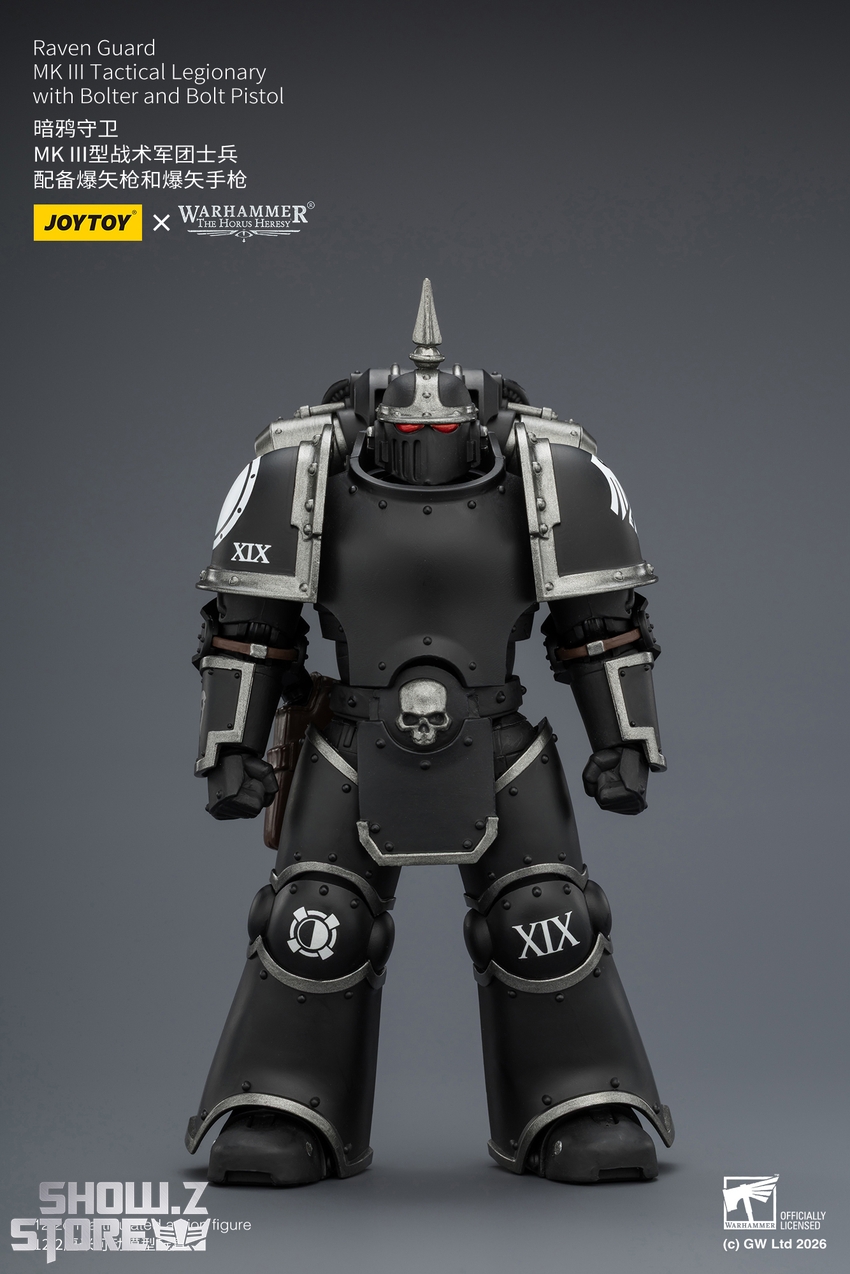 JoyToy JT03943 1/18 Warhammer The Horus Heresy Raven Guard MK III Tactical Legionary with Bolter and Bolt Pistol - View 1 JoyToy JT03943 1/18 Warhammer The Horus Heresy Raven Guard MK III Tactical Legionary with Bolter and Bolt Pistol - View 1