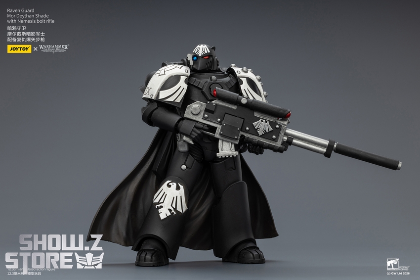 JoyToy JT03967 1/18 Warhammer The Horus Heresy Raven Guard Mor Deythan Shade with Nemesis bolt rifle - View 3 JoyToy JT03967 1/18 Warhammer The Horus Heresy Raven Guard Mor Deythan Shade with Nemesis bolt rifle - View 3