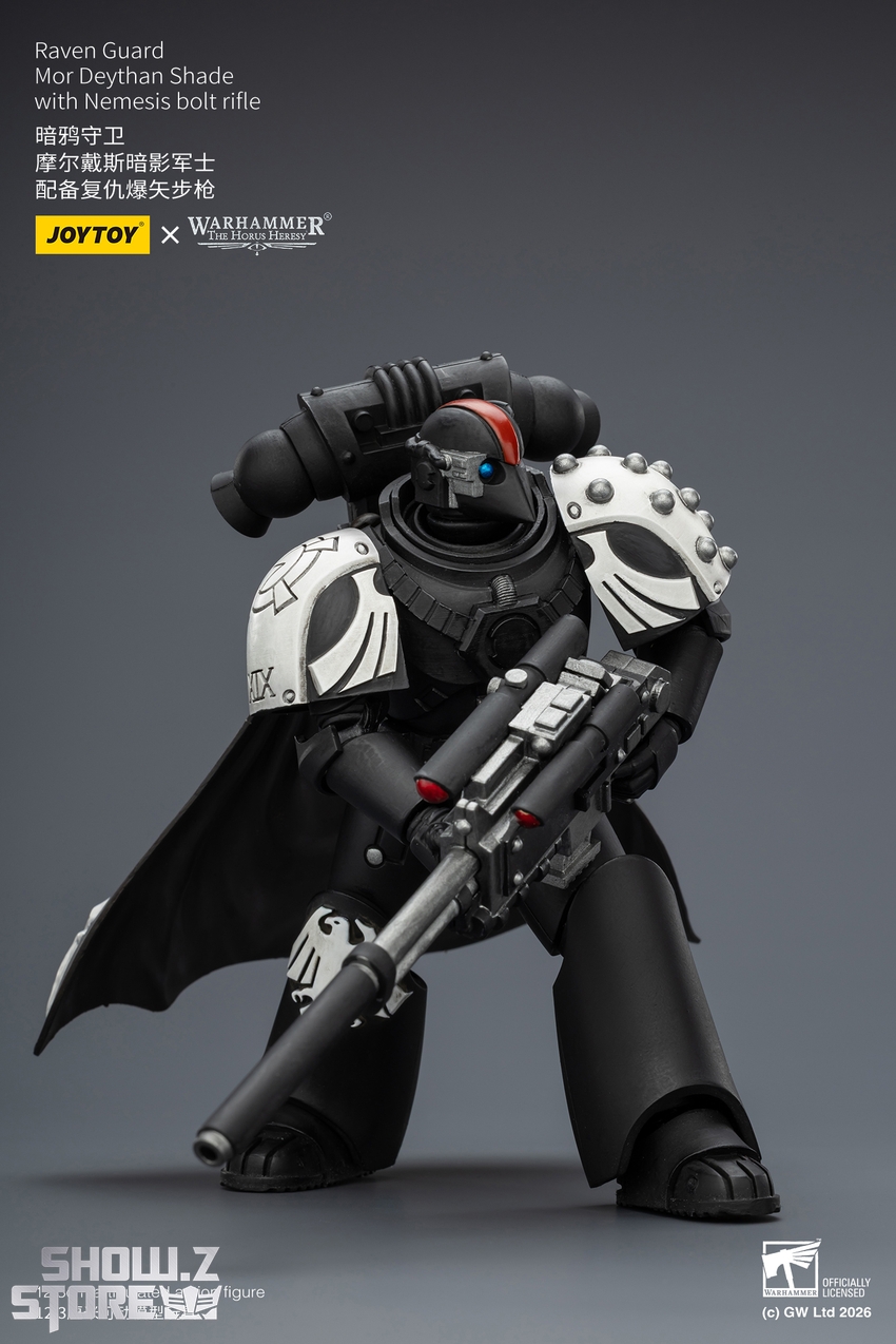 JoyToy JT03967 1/18 Warhammer The Horus Heresy Raven Guard Mor Deythan Shade with Nemesis bolt rifle - View 8 JoyToy JT03967 1/18 Warhammer The Horus Heresy Raven Guard Mor Deythan Shade with Nemesis bolt rifle - View 8