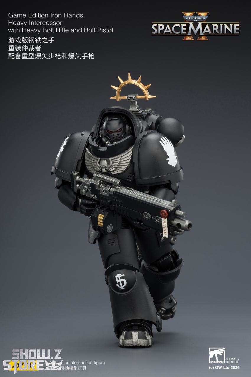 JoyToy JT03714 1/18 Warhammer 40K Game Edition Iron Hands Heavy Intercessor with Heavy Bolt Rifle and Bolt Pistol - View 5 JoyToy JT03714 1/18 Warhammer 40K Game Edition Iron Hands Heavy Intercessor with Heavy Bolt Rifle and Bolt Pistol - View 5