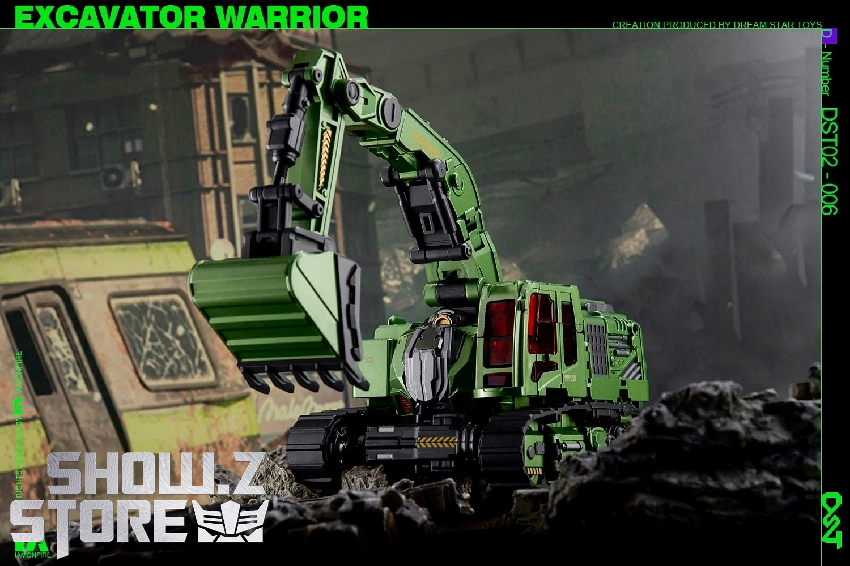 DreamStar Toys Devastator Scavenger robot battle ready stance DreamStar Toys Devastator Scavenger robot battle ready stance