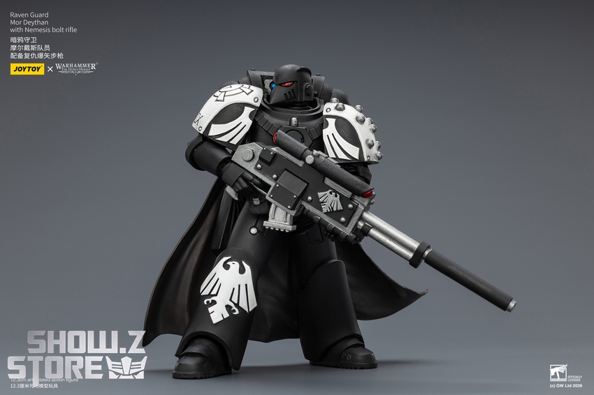 JoyToy JT03974 1/18 Warhammer The Horus Heresy Raven Guard Mor Deythan with Nemesis bolt rifle - View 6 JoyToy JT03974 1/18 Warhammer The Horus Heresy Raven Guard Mor Deythan with Nemesis bolt rifle - View 6