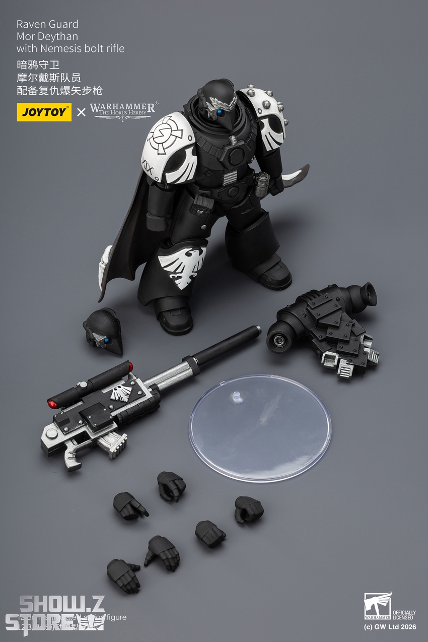 JoyToy JT03974 1/18 Warhammer The Horus Heresy Raven Guard Mor Deythan with Nemesis bolt rifle - View 9 JoyToy JT03974 1/18 Warhammer The Horus Heresy Raven Guard Mor Deythan with Nemesis bolt rifle - View 9