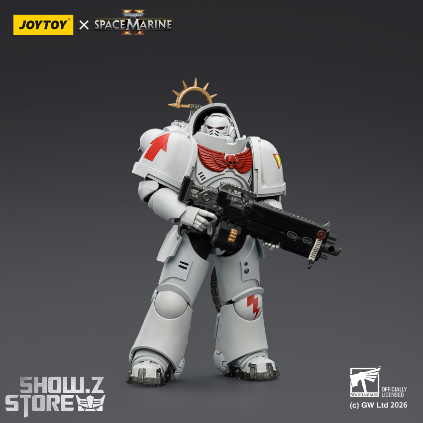 JoyToy JT03691 1/18 Warhammer 40K Game Edition White Scars Heavy Intercessor with Heavy Bolt Rifle and Bolt Pistol - View 3 JoyToy JT03691 1/18 Warhammer 40K Game Edition White Scars Heavy Intercessor with Heavy Bolt Rifle and Bolt Pistol - View 3