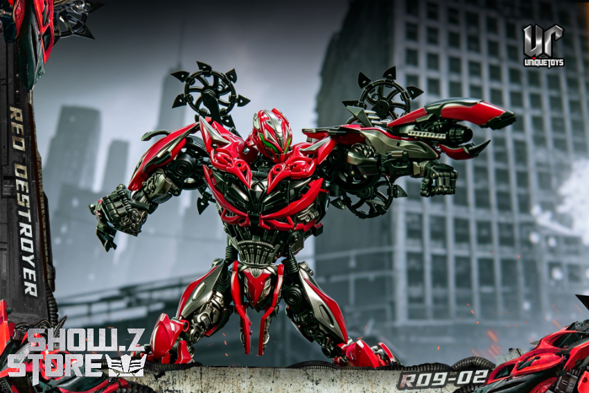 Unique Toys R09-02 Red Destroyer Stinger Repaint Version - View 2 Unique Toys R09-02 Red Destroyer Stinger Repaint Version - View 2