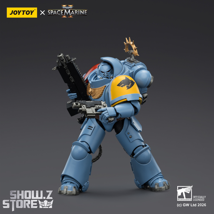 JoyToy JT03646 1/18 Warhammer 40K Game Edition Space Wolves Heavy Intercessor with Heavy Bolt Rifle and Bolt Pistol - View 4 JoyToy JT03646 1/18 Warhammer 40K Game Edition Space Wolves Heavy Intercessor with Heavy Bolt Rifle and Bolt Pistol - View 4