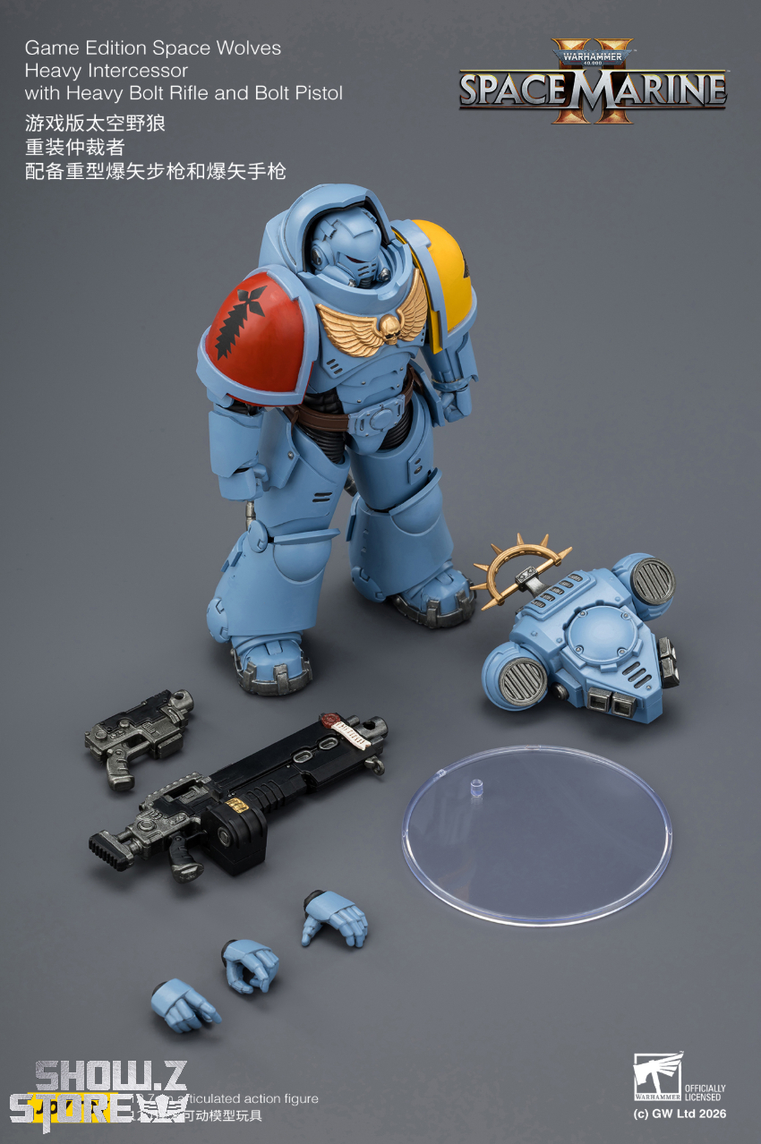 JoyToy JT03646 1/18 Warhammer 40K Game Edition Space Wolves Heavy Intercessor with Heavy Bolt Rifle and Bolt Pistol - View 9 JoyToy JT03646 1/18 Warhammer 40K Game Edition Space Wolves Heavy Intercessor with Heavy Bolt Rifle and Bolt Pistol - View 9