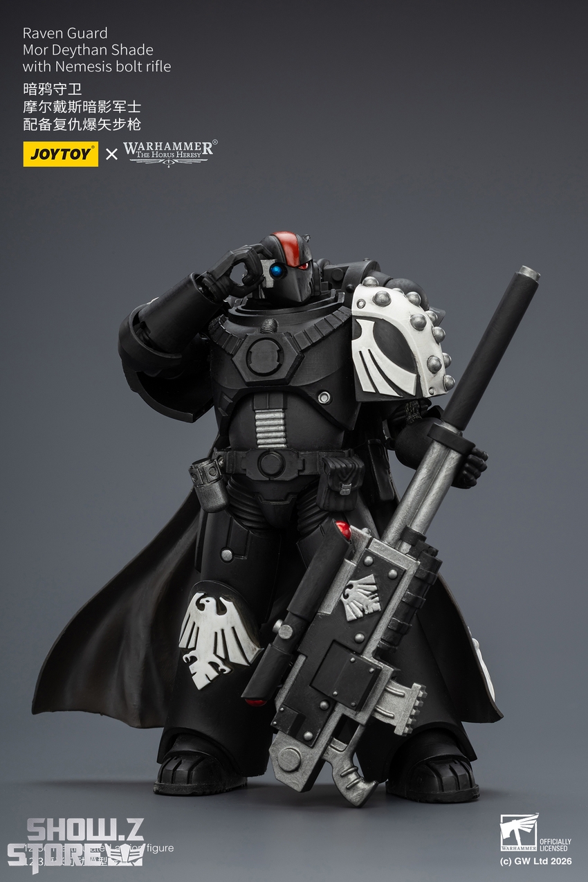 JoyToy JT03967 1/18 Warhammer The Horus Heresy Raven Guard Mor Deythan Shade with Nemesis bolt rifle - View 7 JoyToy JT03967 1/18 Warhammer The Horus Heresy Raven Guard Mor Deythan Shade with Nemesis bolt rifle - View 7