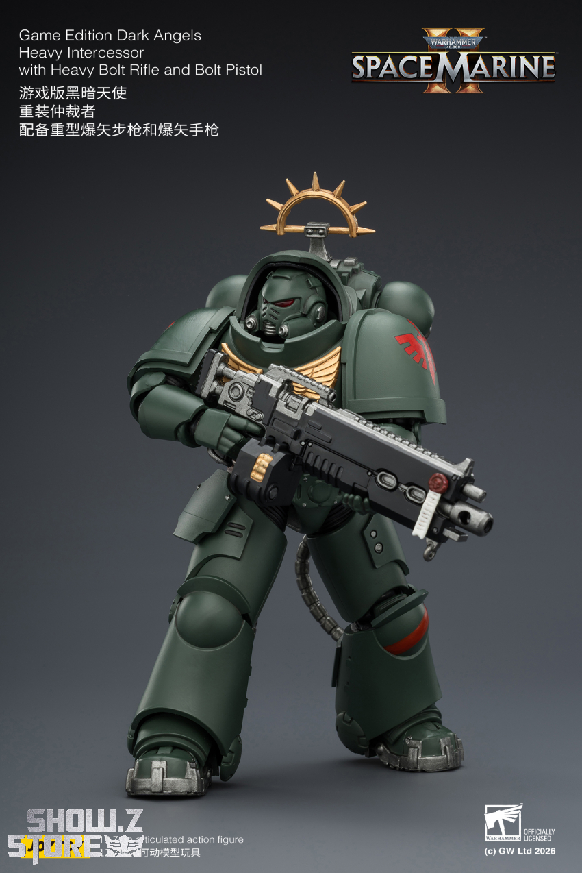 JoyToy JT03684 1/18 Warhammer 40K Game Edition Dark Angels Heavy Intercessor with Heavy Bolt Rifle and Bolt Pistol - View 5 JoyToy JT03684 1/18 Warhammer 40K Game Edition Dark Angels Heavy Intercessor with Heavy Bolt Rifle and Bolt Pistol - View 5