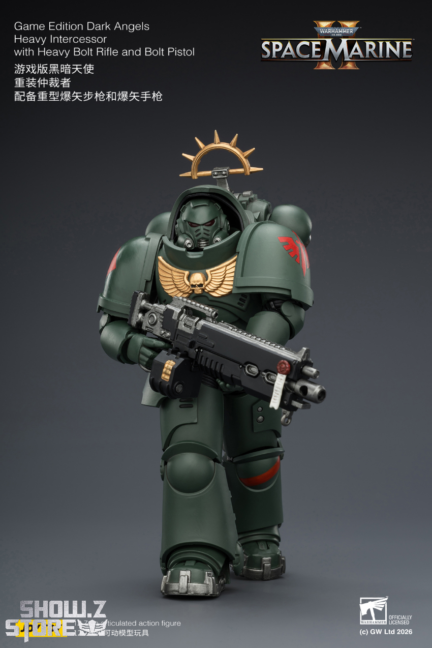 JoyToy JT03684 1/18 Warhammer 40K Game Edition Dark Angels Heavy Intercessor with Heavy Bolt Rifle and Bolt Pistol - View 9 JoyToy JT03684 1/18 Warhammer 40K Game Edition Dark Angels Heavy Intercessor with Heavy Bolt Rifle and Bolt Pistol - View 9
