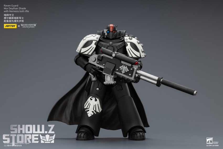 JoyToy JT03967 1/18 Warhammer The Horus Heresy Raven Guard Mor Deythan Shade with Nemesis bolt rifle - View 2 JoyToy JT03967 1/18 Warhammer The Horus Heresy Raven Guard Mor Deythan Shade with Nemesis bolt rifle - View 2