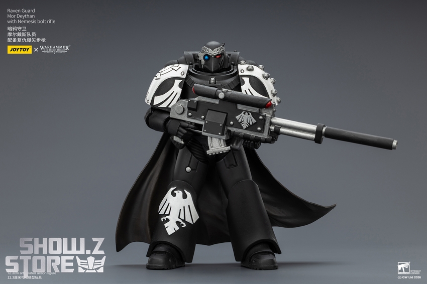 JoyToy JT03974 1/18 Warhammer The Horus Heresy Raven Guard Mor Deythan with Nemesis bolt rifle - View 2 JoyToy JT03974 1/18 Warhammer The Horus Heresy Raven Guard Mor Deythan with Nemesis bolt rifle - View 2