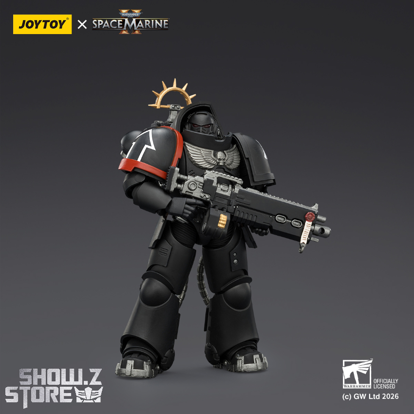 JoyToy JT03707 1/18 Warhammer 40K Game Edition Raven Guard Heavy Intercessor with Heavy Bolt Rifle and Bolt Pistol - View 3 JoyToy JT03707 1/18 Warhammer 40K Game Edition Raven Guard Heavy Intercessor with Heavy Bolt Rifle and Bolt Pistol - View 3