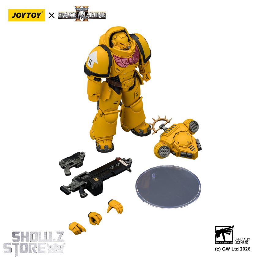 JoyToy JT03653 1/18 Warhammer 40K Game Edition Imperial Fists Heavy Intercessor with Heavy Bolt Rifle and Bolt Pistol - View 10 JoyToy JT03653 1/18 Warhammer 40K Game Edition Imperial Fists Heavy Intercessor with Heavy Bolt Rifle and Bolt Pistol - View 10