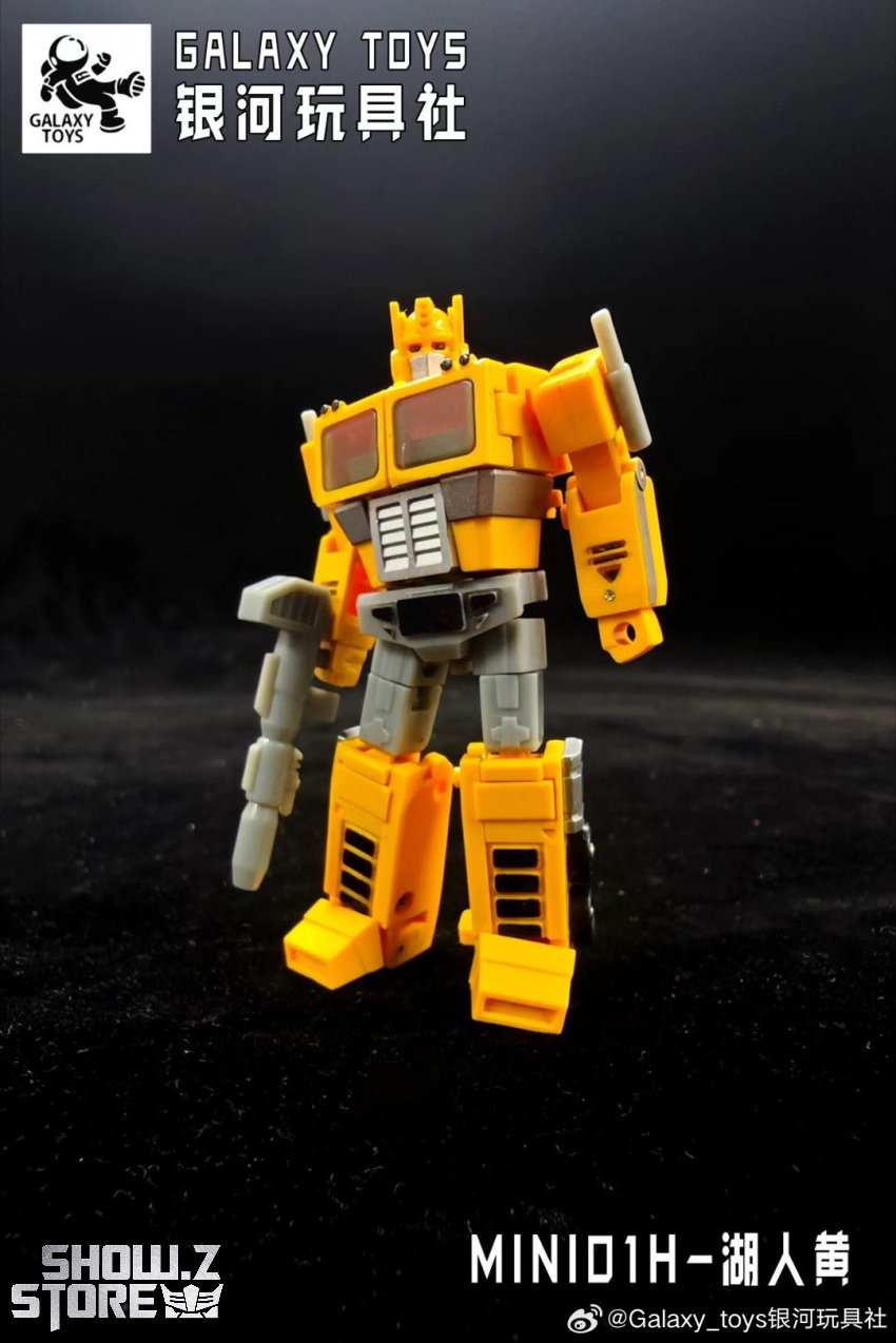 Galaxy Toys MINI01H Leader King Optimus Prime Lakers Yellow Version - View 3 Galaxy Toys MINI01H Leader King Optimus Prime Lakers Yellow Version - View 3