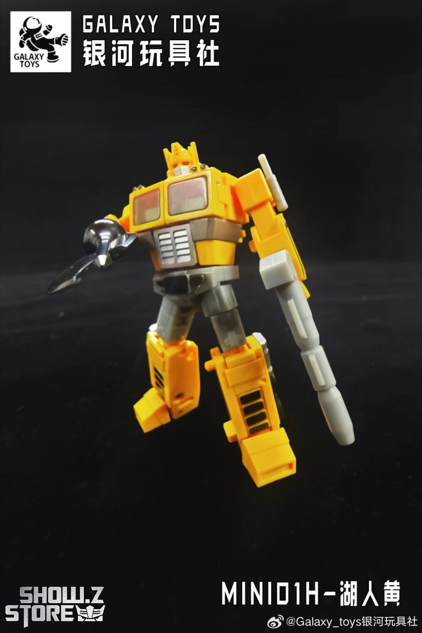 Galaxy Toys MINI01H Leader King Optimus Prime Lakers Yellow Version - View 8 Galaxy Toys MINI01H Leader King Optimus Prime Lakers Yellow Version - View 8
