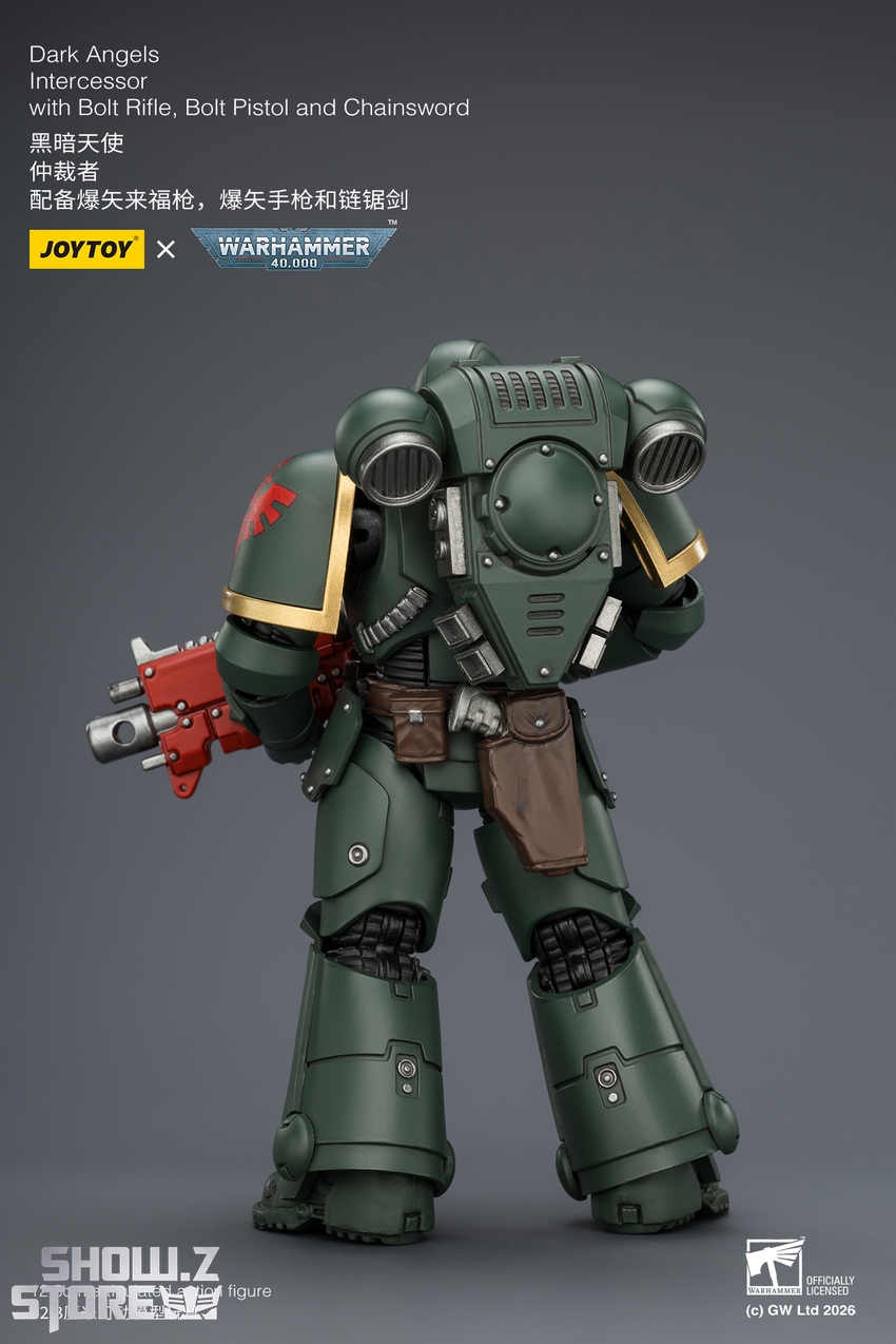 JoyToy JT03868 1/18 Warhammer 40K Dark Angels Intercessor with Bolt Rifle, Bolt Pistol and Chainsword - View 4 JoyToy JT03868 1/18 Warhammer 40K Dark Angels Intercessor with Bolt Rifle, Bolt Pistol and Chainsword - View 4