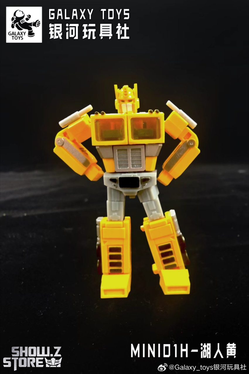 Galaxy Toys MINI01H Leader King Optimus Prime Lakers Yellow Version - View 6 Galaxy Toys MINI01H Leader King Optimus Prime Lakers Yellow Version - View 6