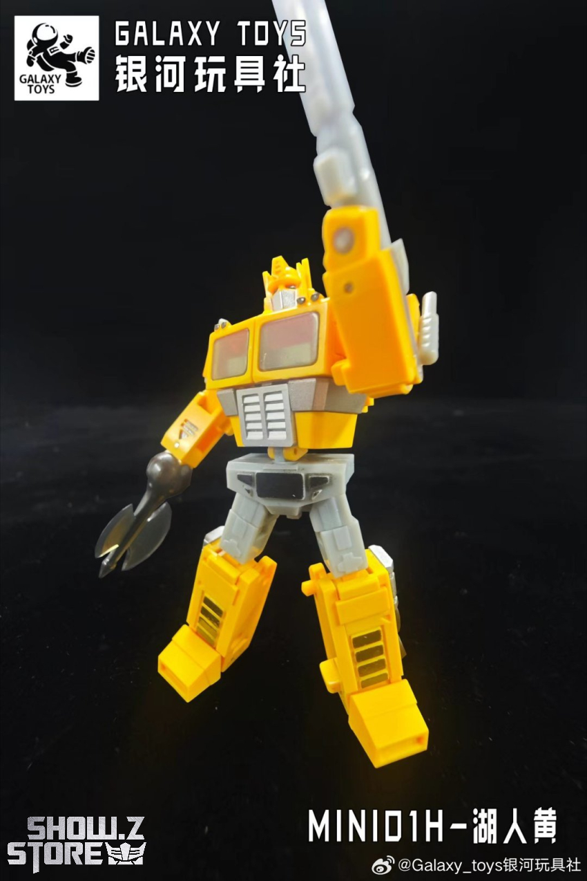 Galaxy Toys MINI01H Leader King Optimus Prime Lakers Yellow Version - View 5 Galaxy Toys MINI01H Leader King Optimus Prime Lakers Yellow Version - View 5