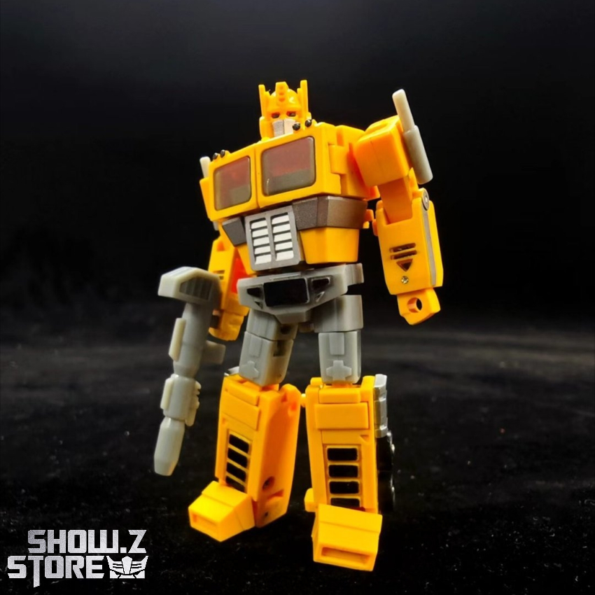 Galaxy Toys MINI01H Leader King Optimus Prime Lakers Yellow Version - View 1 Galaxy Toys MINI01H Leader King Optimus Prime Lakers Yellow Version - View 1
